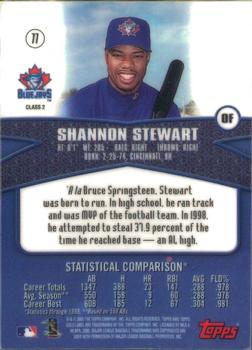 2000 Topps Gold Label - Class 2 #77 Shannon Stewart Back