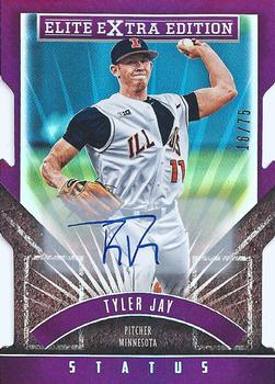 2015 Panini Elite Extra Edition - Purple Status-Die Cut Autographed Prospects #7 Tyler Jay Front
