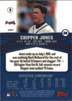 2000 Topps Gold Label - Class 3 #16 Chipper Jones Back