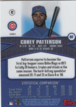 2000 Topps Gold Label - Class 3 #42 Corey Patterson Back