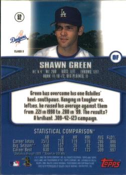 2000 Topps Gold Label - Class 3 #52 Shawn Green Back
