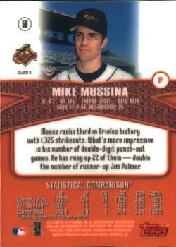 2000 Topps Gold Label - Class 3 #56 Mike Mussina Back