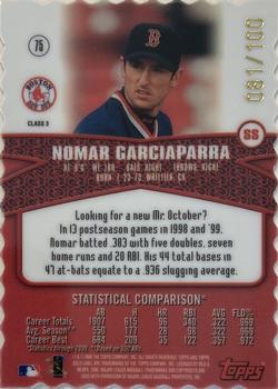 2000 Topps Gold Label - Class 3 Gold #75 Nomar Garciaparra  Back