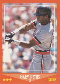 1988 Score Rookie & Traded #38T Gary Pettis Front