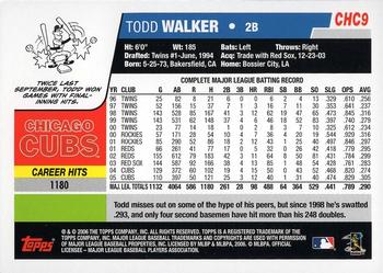 2006 Topps Chicago Cubs #CHC9 Todd Walker Back