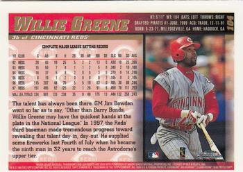 1998 Topps Chrome #104 Willie Greene Back