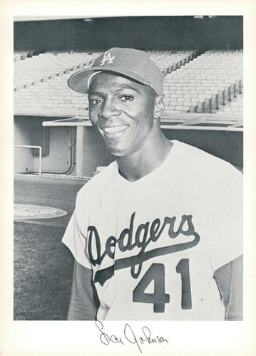 1967 Danny Goodman Los Angeles Dodgers Set F #NNO Lou Johnson Front