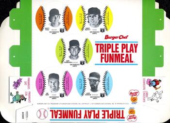 1977 Burger Chef Fun Meal Discs - Triple Play Funmeal Tray #NNO San Francisco Giants Front
