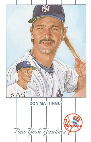 1989 Historic Limited Editions Don Mattingly Postcards (Series 1) #4 Don Mattingly Front