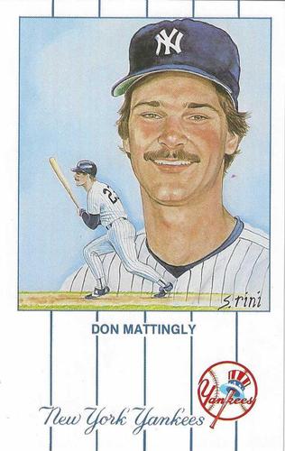 1989 Historic Limited Editions Don Mattingly Postcards (Series 1) #6 Don Mattingly Front