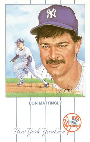 1991 Historic Limited Editions Don Mattingly Postcards (Series 2) #6 Don Mattingly Front
