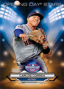 2016 Topps Opening Day - Opening Day Stars #ODS-7 Carlos Correa Front
