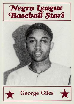 1986 Fritsch Negro League Baseball Stars #51 George Giles Front