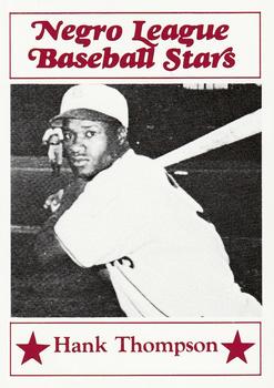 1986 Fritsch Negro League Baseball Stars #98 Hank Thompson Front