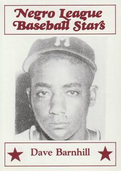 1986 Fritsch Negro League Baseball Stars #101 Dave Barnhill Front