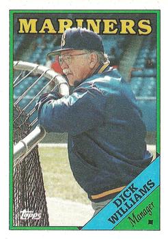 1988 Topps #104 Dick Williams Front