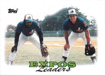 1988 Topps #111 Expos Leaders Front