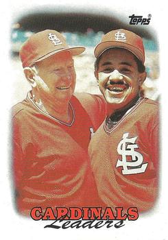 1988 Topps #351 Cardinals Leaders Front