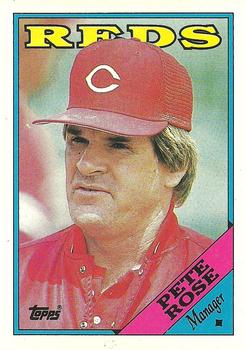 1988 Topps #475 Pete Rose Front
