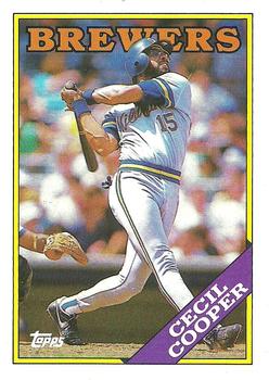 1988 Topps #769 Cecil Cooper Front