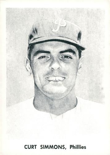 1957 Jay Publishing Philadelphia Phillies Set D 5x7 #NNO Curt Simmons Front
