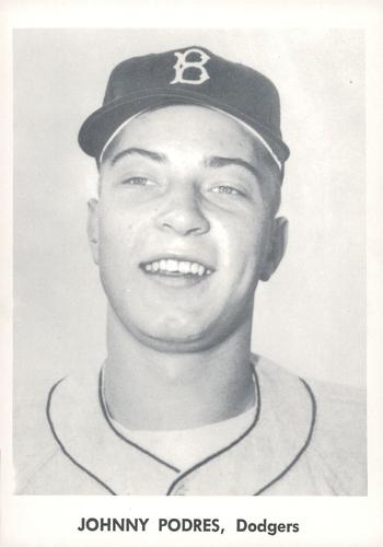 1957 Jay Publishing Brooklyn Dodgers Set B 5x7 #NNO Johnny Podres Front
