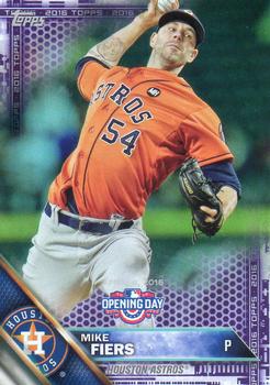 2016 Topps Opening Day - Purple Foil #OD-137 Mike Fiers Front