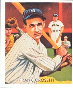 1985 1934-1936 Diamond Stars (reprint) #86 Frank Crosetti Front