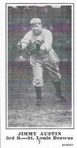 1916 Sporting News (M101-5) Reprint #7 Jimmy Austin Front