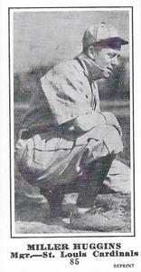 1916 Sporting News (M101-5) Reprint #85 Miller Huggins Front