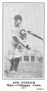 1916 Sporting News (M101-5) Reprint #177 Joe Tinker Front
