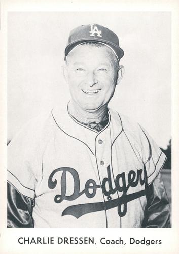 1958 Danny Goodman Los Angeles Dodgers Set B #NNO Charlie Dressen Front