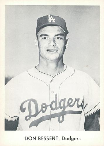 1958 Danny Goodman Los Angeles Dodgers Set A #NNO Don Bessent Front