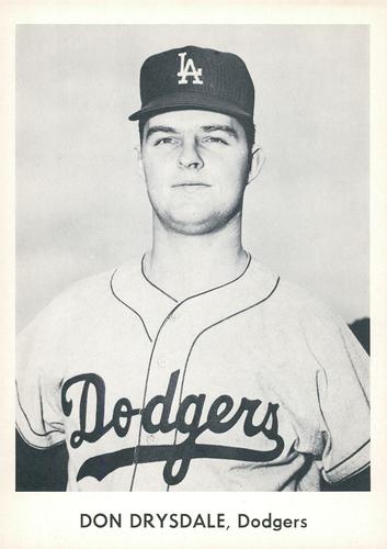 1958 Danny Goodman Los Angeles Dodgers Set A #NNO Don Drysdale Front