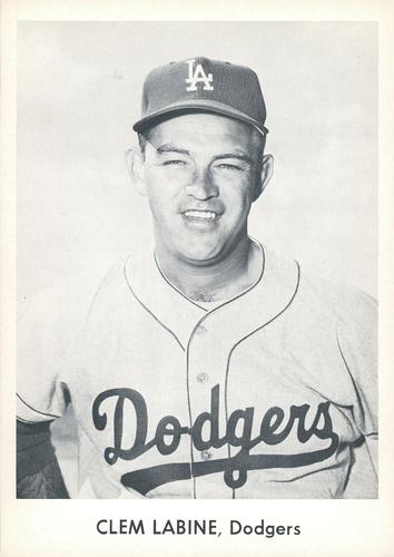 1958 Danny Goodman Los Angeles Dodgers Set A #NNO Clem Labine Front