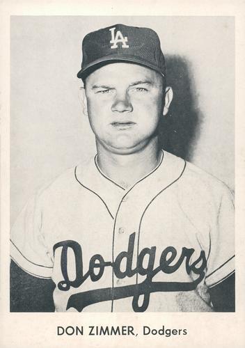 1958 Danny Goodman Los Angeles Dodgers Set A #NNO Don Zimmer Front