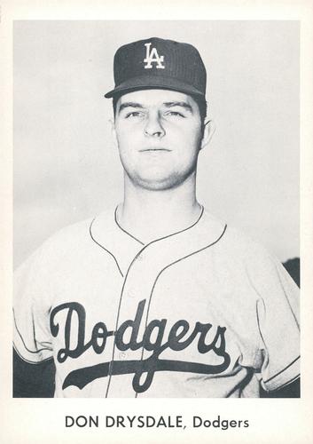 1959 Danny Goodman Los Angeles Dodgers #NNO Don Drysdale Front