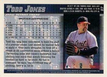 1998 Topps Opening Day #67 Todd Jones Back