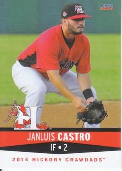 2014 Choice Hickory Crawdads #6 Janluis Castro Front