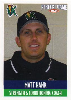 2007 Perfect Game Cedar Rapids Kernels #31 Matt Hank Front