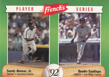 1992 French's #10 Sandy Alomar, Jr. / Benito Santiago Front