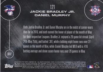 2016 Topps Now #121 Jackie Bradley Jr. / Daniel Murphy Back