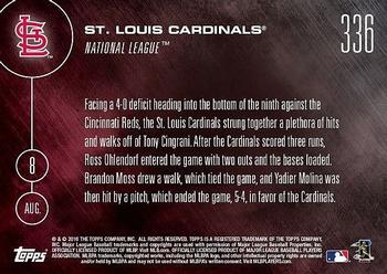 2016 Topps Now #336 St. Louis Cardinals Back