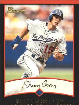 2001 Bowman - Gold #115 Shawn Green Front