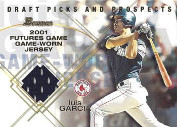 2001 Bowman Draft Picks & Prospects - Futures Game Relics #FGR-LG Luis Garcia  Front