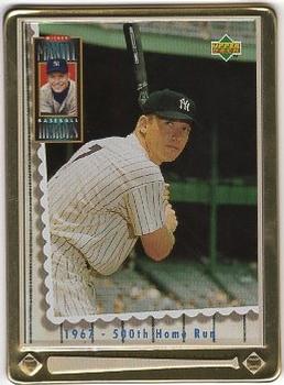 1995 Upper Deck Baseball Heroes Mickey Mantle 8-Card Tin #7 1967 - 500th Home Run Front