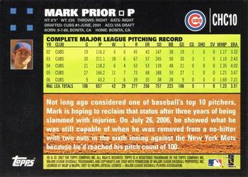 2007 Topps Chicago Cubs #CHC10 Mark Prior Back