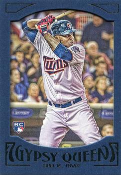 2016 Topps Gypsy Queen - Framed Blue #16 Miguel Sano Front