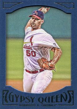 2016 Topps Gypsy Queen - Framed Blue #21 Adam Wainwright Front