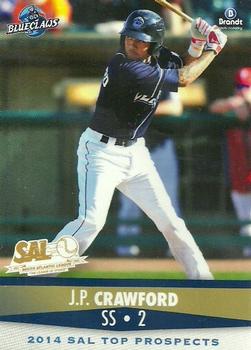2014 Brandt South Atlantic League Top Prospects #7 J.P. Crawford Front